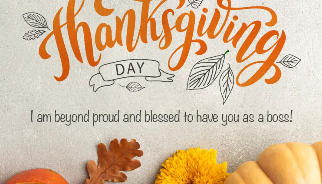 Happy Thanksgiving Messages For Your Boss | Really Grateful