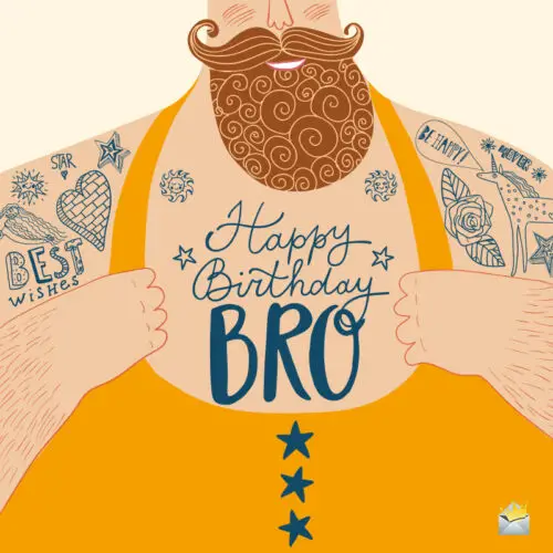 Birthday image for hipster brother.